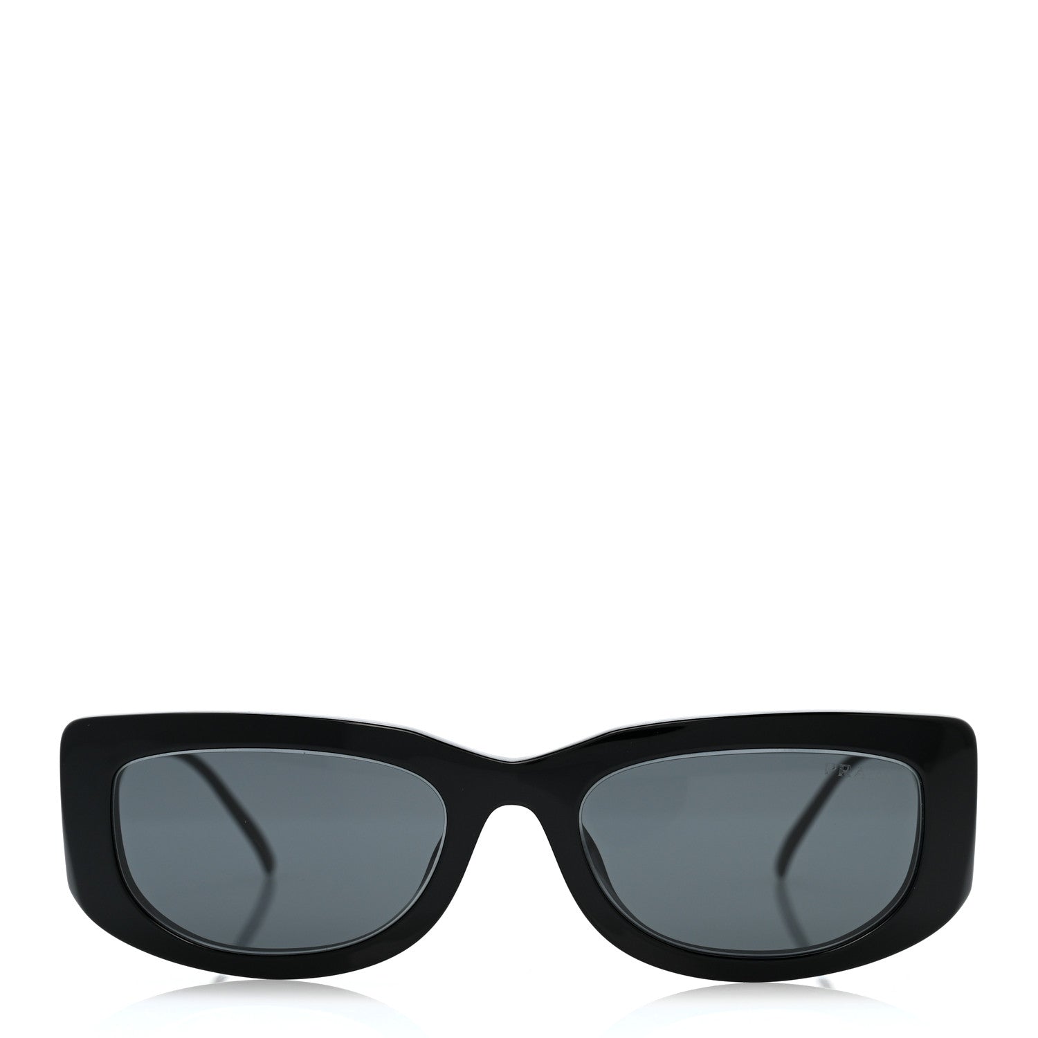 Prada Acetate Sunglasses SPR 14Y Black Slate Gray 2 of 9