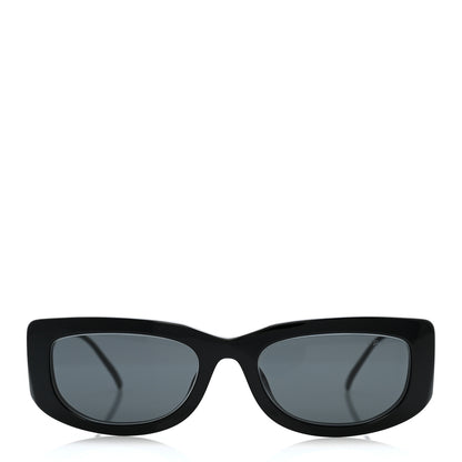 Prada Acetate Sunglasses SPR 14Y Black Slate Gray 2 of 9
