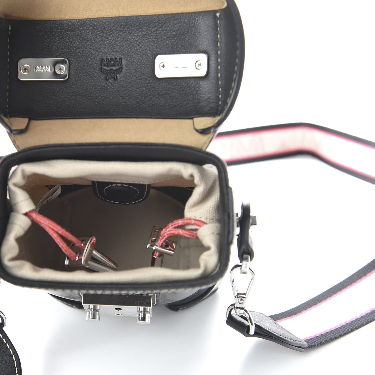 MCM Transparent Mini Berlin Crossbody Black 5 of 10