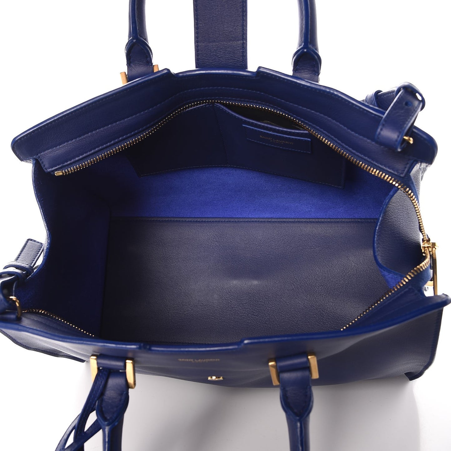 Calfskin Small Classic Y Cabas Royal Blue