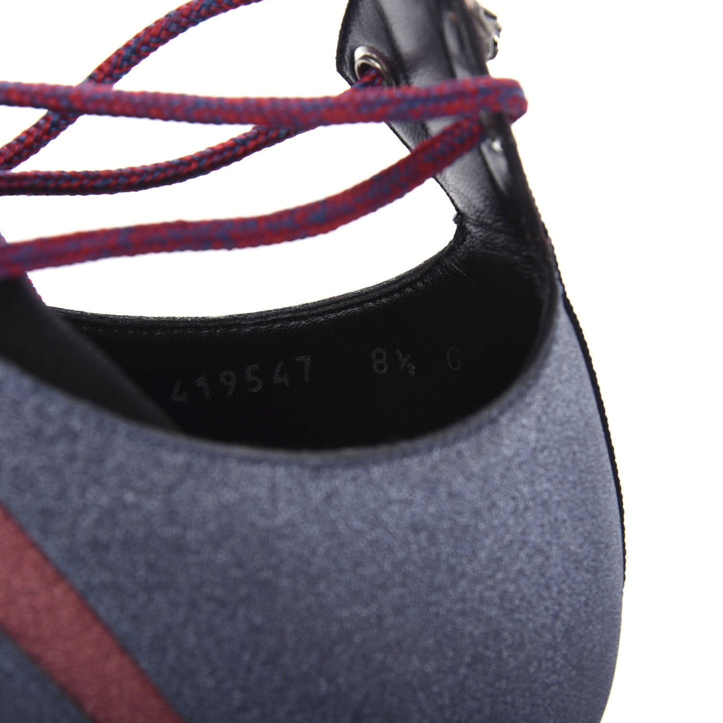 Nappa Sparkle Feline Web Titan Lace Up Sneakers 8.5 Caspian Rosso