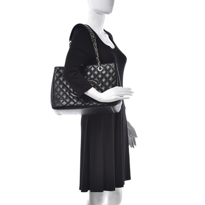 Chanel Caviar Quilted Grand Shopping Tote GST Black 3 of 23