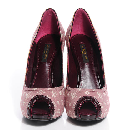 Louis Vuitton Monogram Idylle Romance Open Toe Pumps Sepia 37 2 of 7