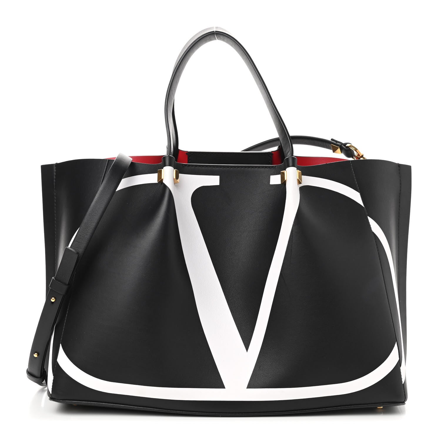 Valentino Garavani Nappa VLogo Medium Escape Tote Black 2 of 8
