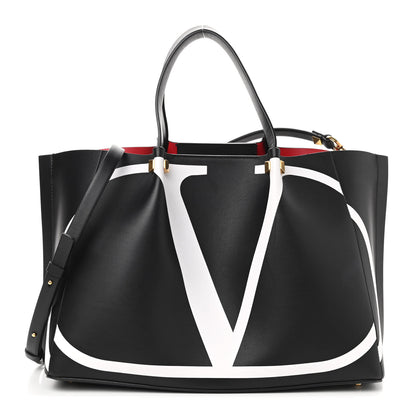 Valentino Garavani Nappa VLogo Medium Escape Tote Black 2 of 8