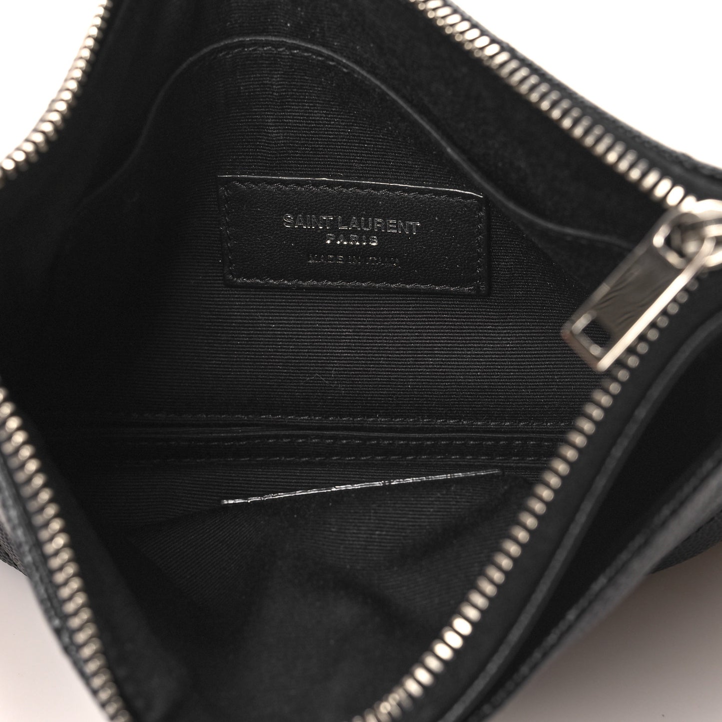 Grain De Poudre Chevron Monogram Bill Pouch Black