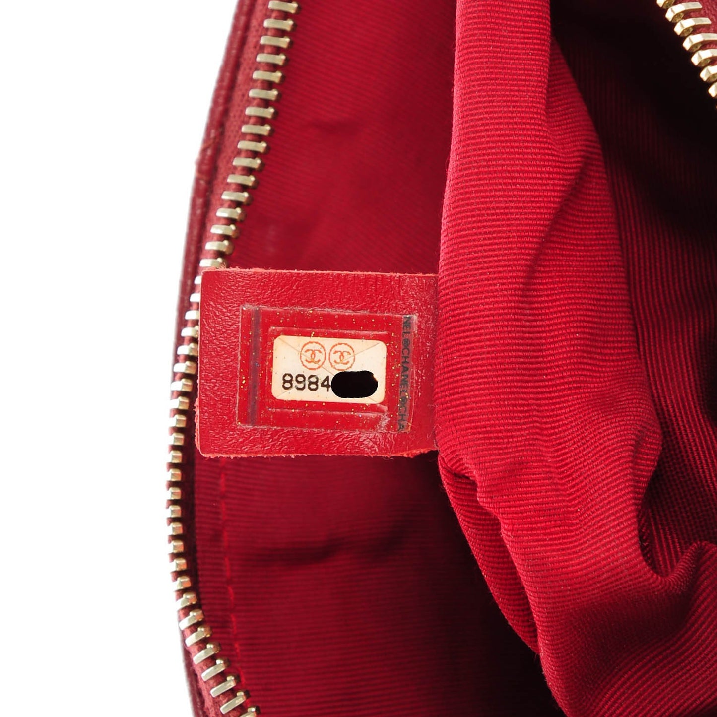 Caviar Quilted Shoulder Bag Dark Red