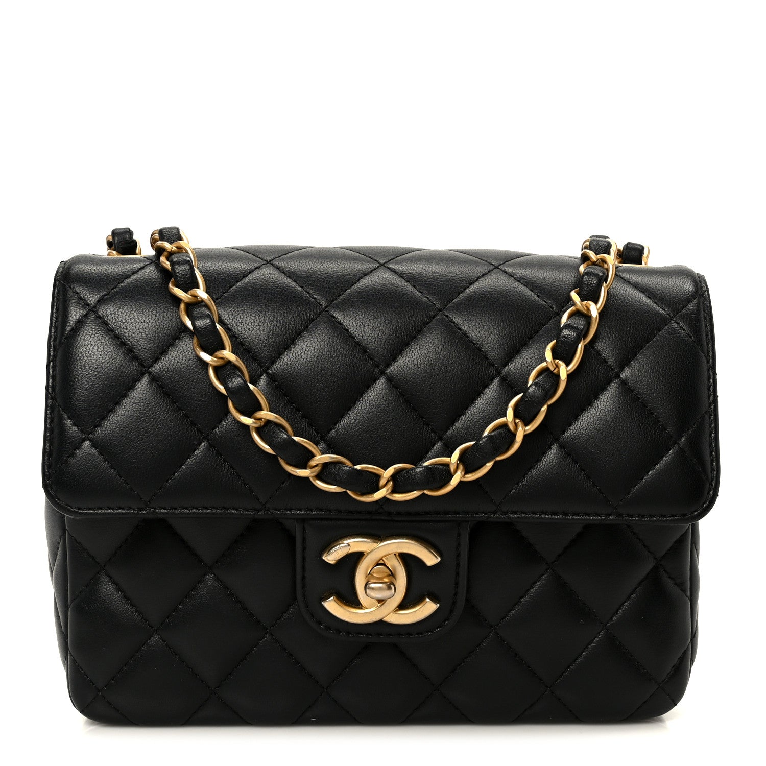Chanel Lambskin Quilted Casino Chips Small Flap Black 1 of 11