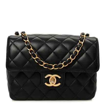 Chanel Lambskin Quilted Casino Chips Small Flap Black 1 of 11