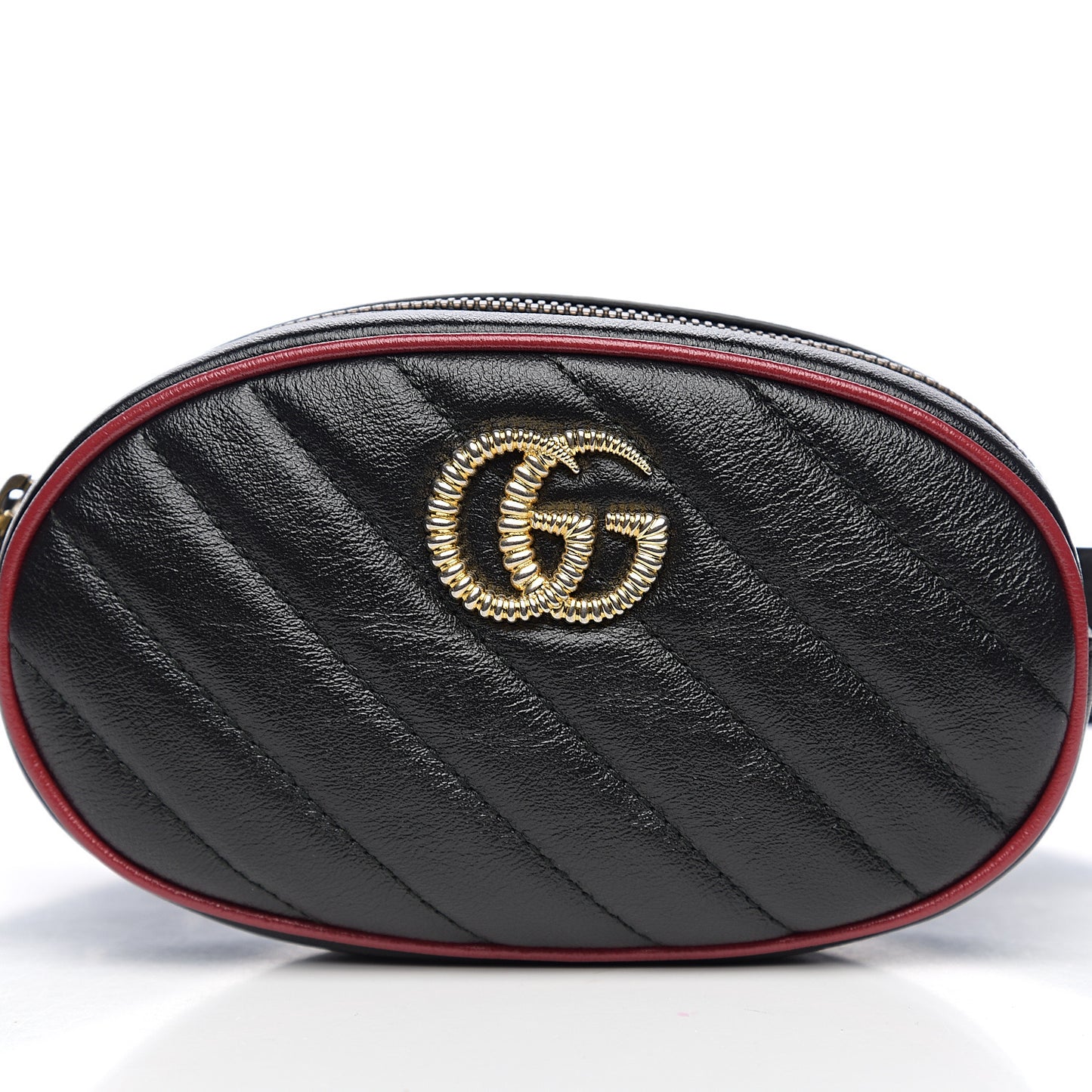 Calfskin Matelasse GG Marmont Belt Bag 75 30 Black