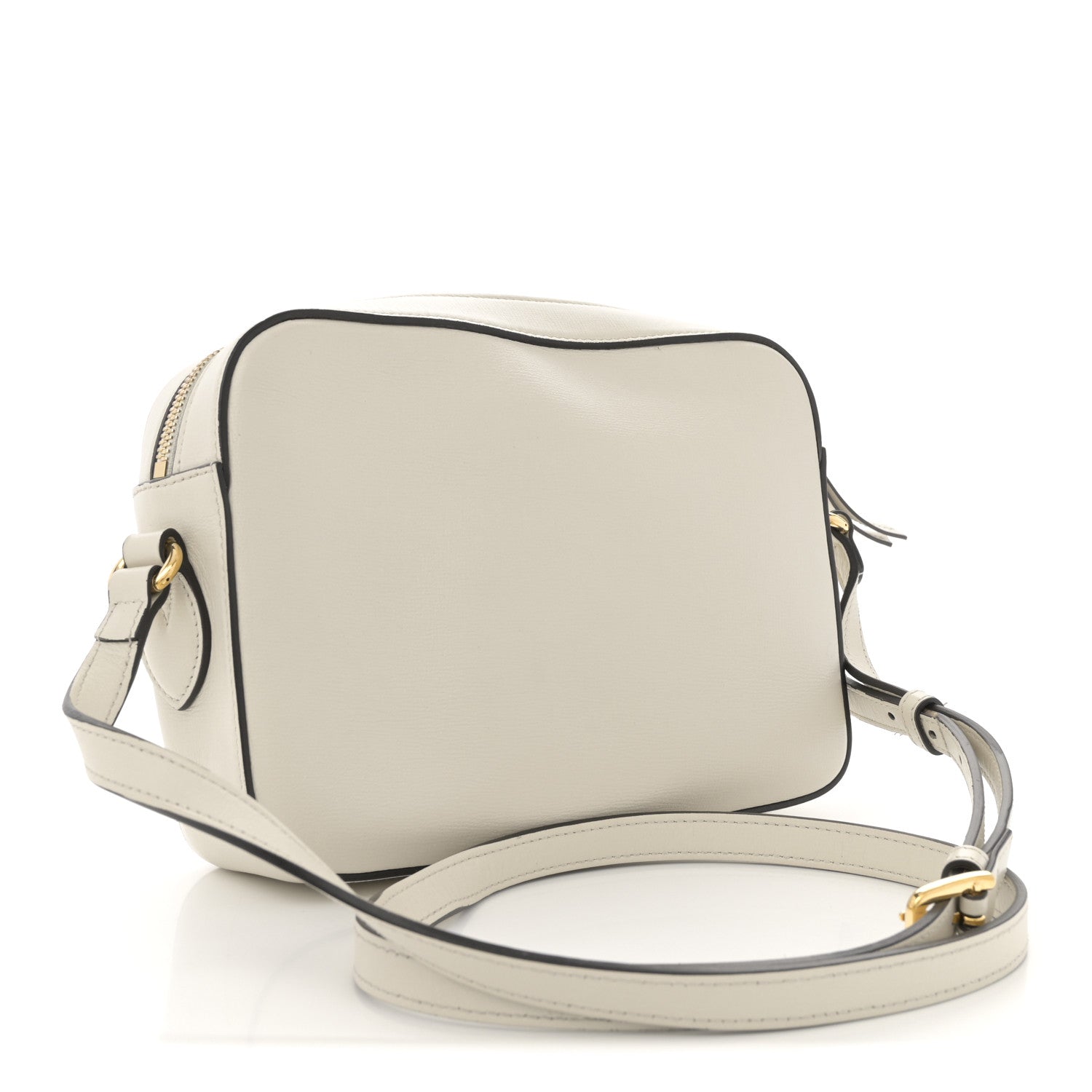 Gucci Azalea Calfskin Small Horsebit 1955 Shoulder Bag Mystic White 3 of 14