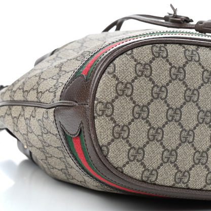 Gucci GG Supreme Monogram Web Ophidia Bucket Bag Brown 6 of 9