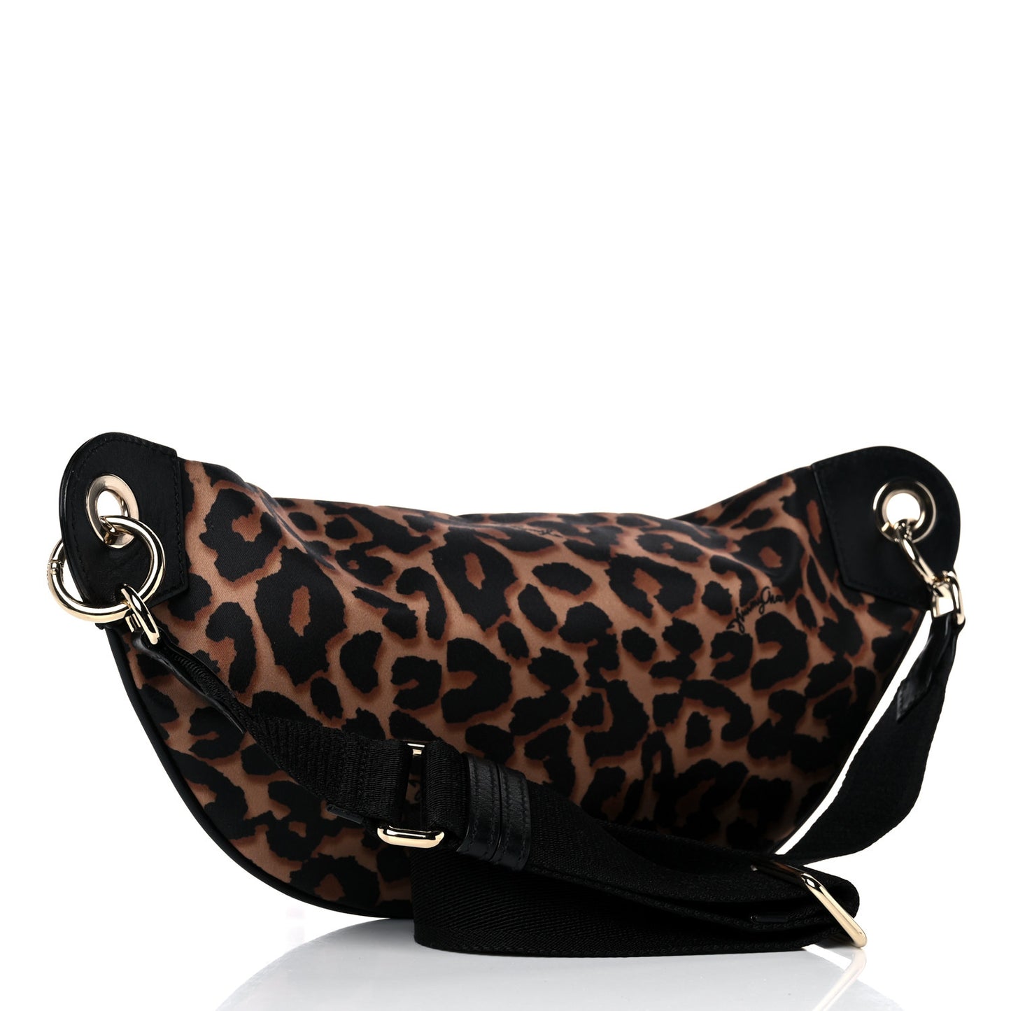 Nylon Leopard Candice Belt Bag