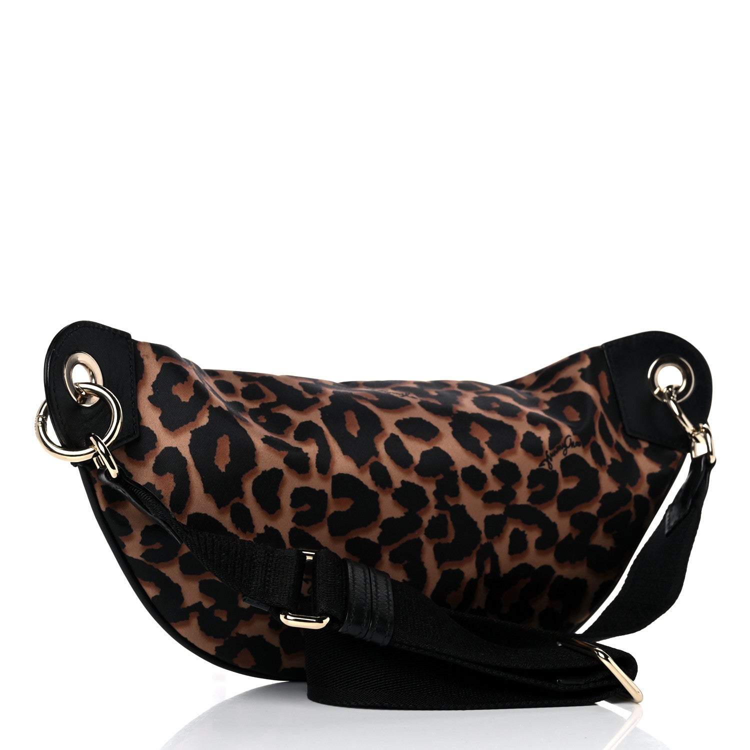 Jimmy Choo Nylon Leopard Candice Belt Bag 3 of 12