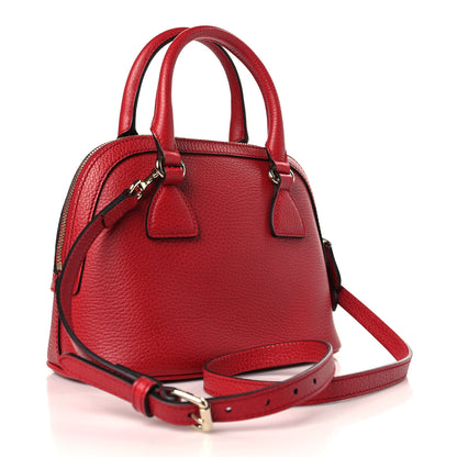 Gucci Dollar Calfskin Small GG Charm Dome Bag Red 3 of 9