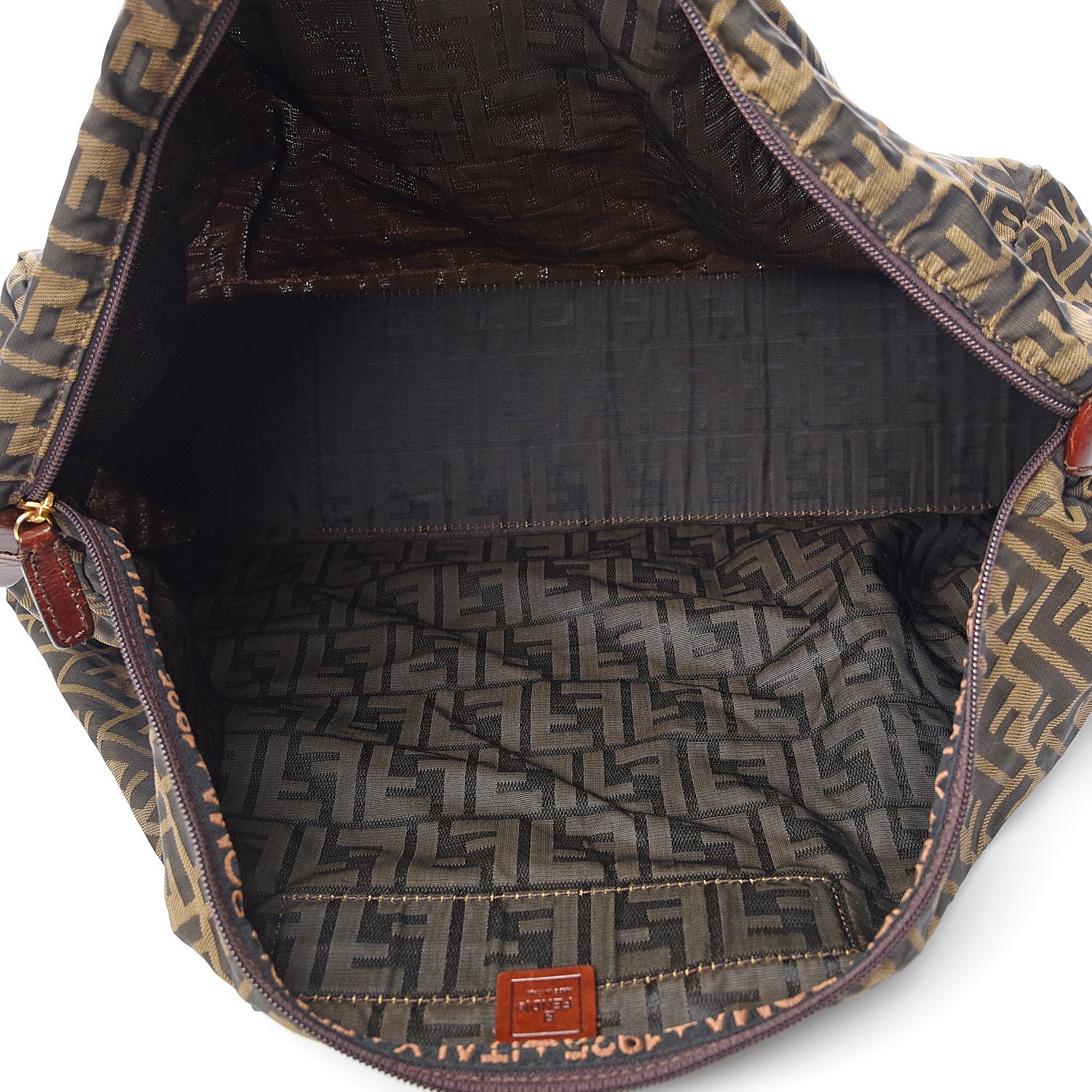 Fendi Zucca Travel Tote Tobacco 4 of 10