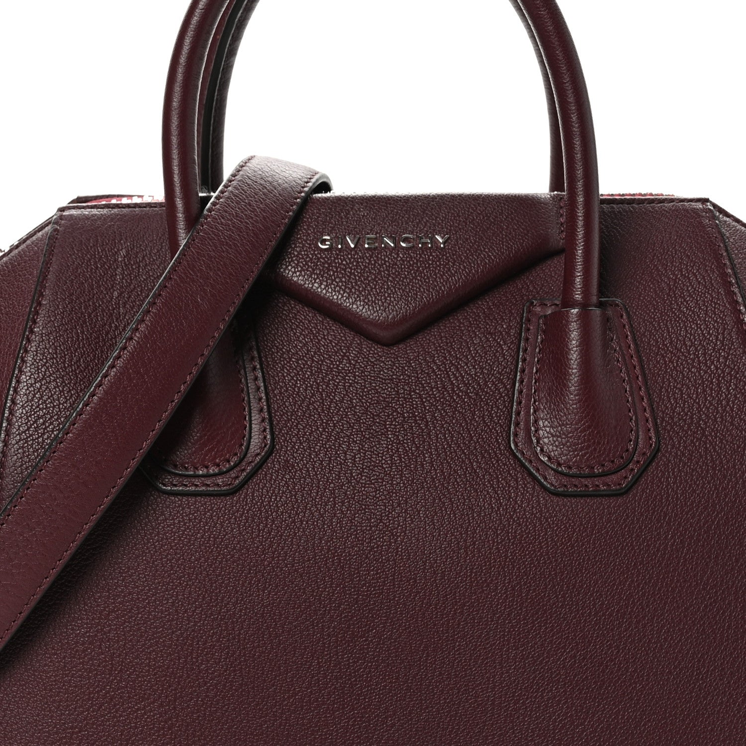 Givenchy Sugar Goatskin Small Antigona Aubergine 8 of 10