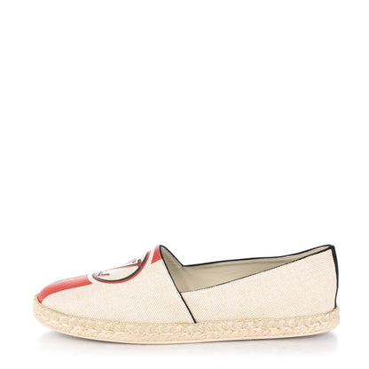 Louis Vuitton Canvas Postcard Espadrille Flats 40 Ecru 1 of 7