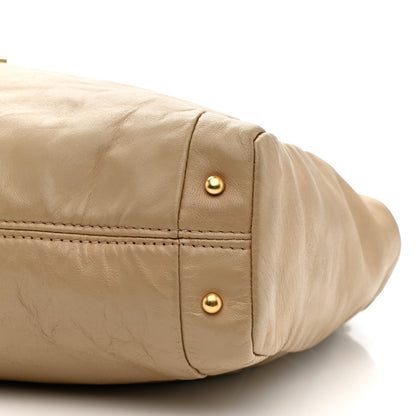 Chanel Lambskin Small Olsen Shoulder Bag Beige 10 of 10