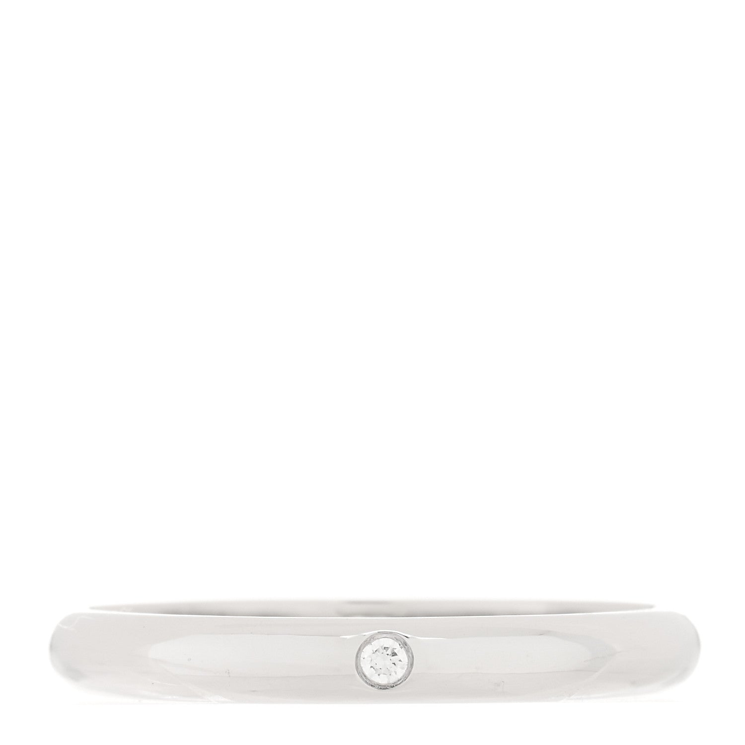 Cartier Platinum Diamond 2.6mm 1895 Wedding Band Ring 54 6.75 1 of 4