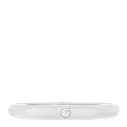 Cartier Platinum Diamond 2.6mm 1895 Wedding Band Ring 54 6.75 1 of 4