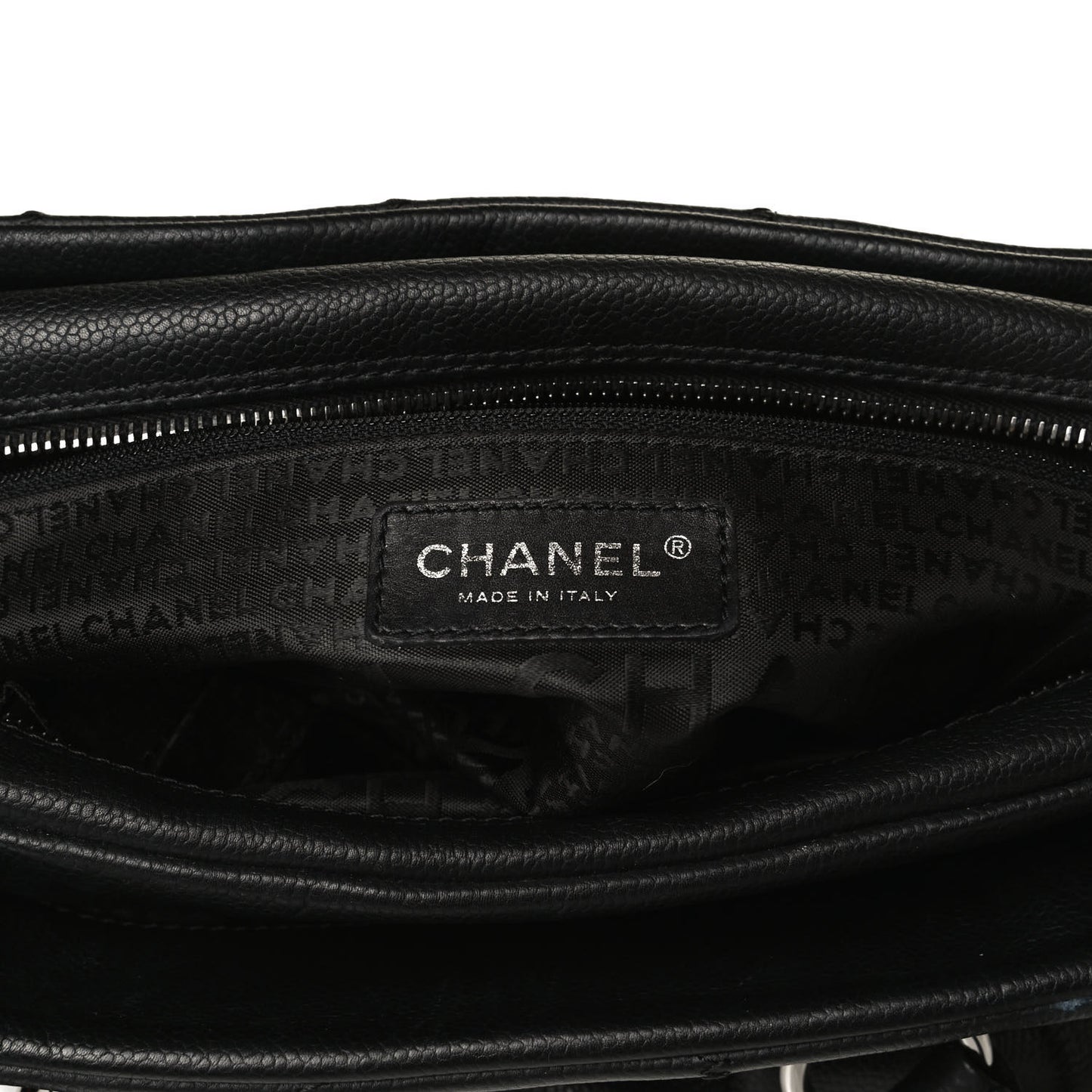 Caviar Square Stitched Tote Black