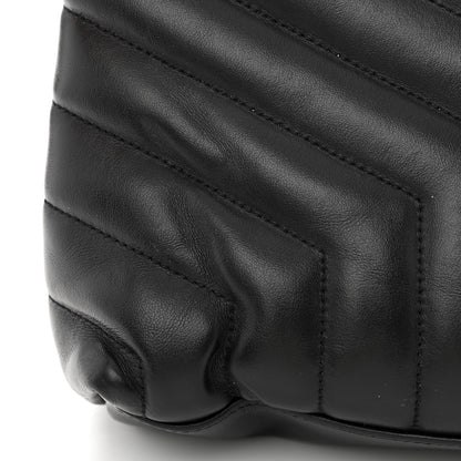 Saint Laurent Calfskin Y Quilted Monogram Medium Loulou Chain Satchel Black 13 of 13
