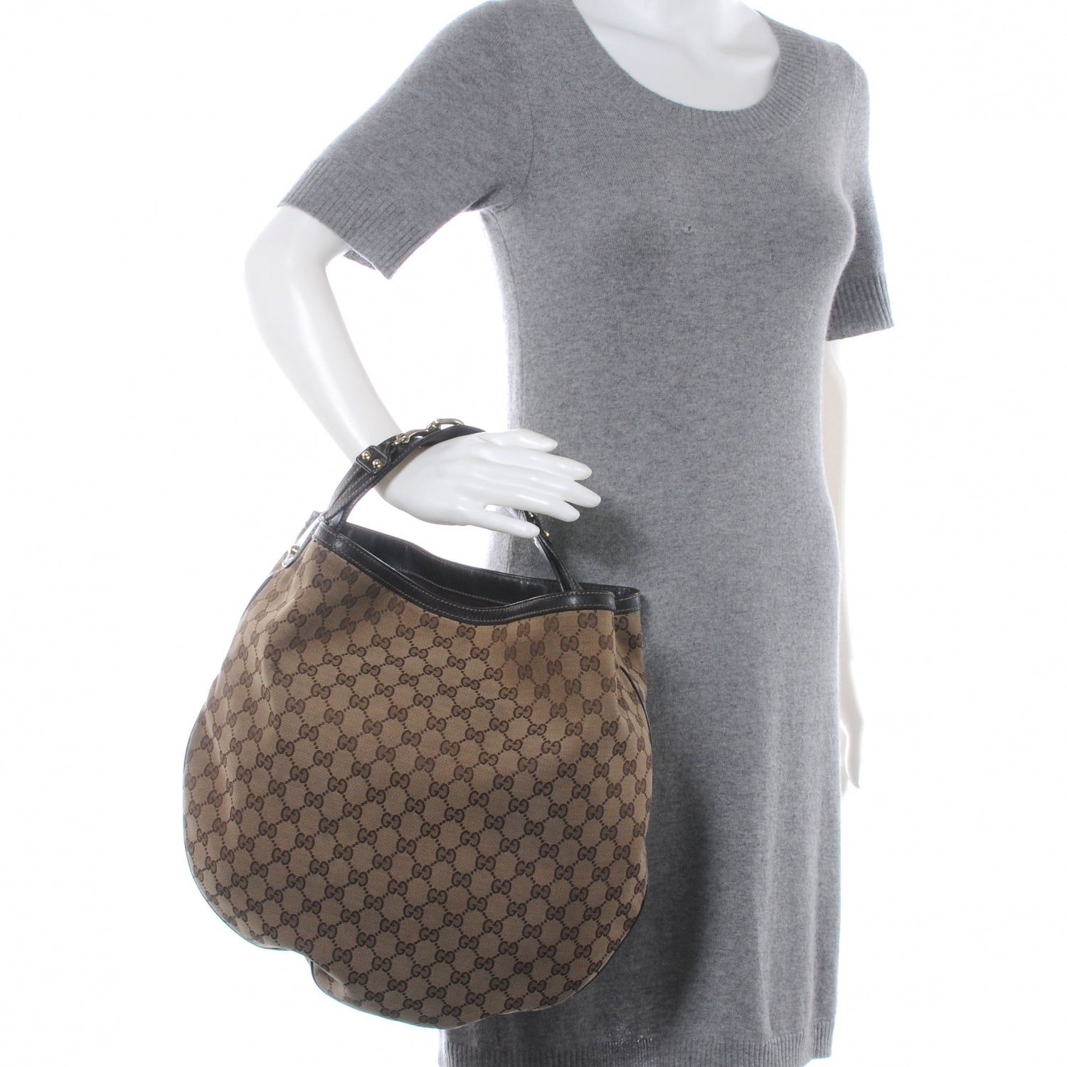 Gucci Monogram Wave Hobo Ebony 2 of 7