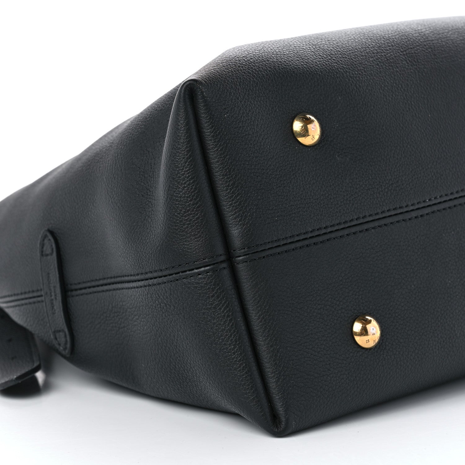 Louis Vuitton Grained Calfskin Low Key Hobo MM Black 9 of 11