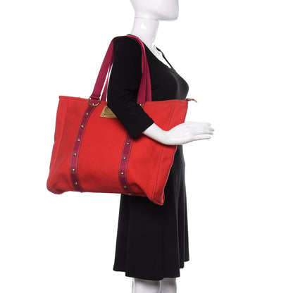 Louis Vuitton Antigua Cabas GM Red 2 of 11