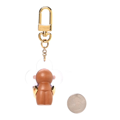Louis Vuitton Wood Plexiglass Vivienne Amour Bag Charm Key Holder Gold 2 of 4