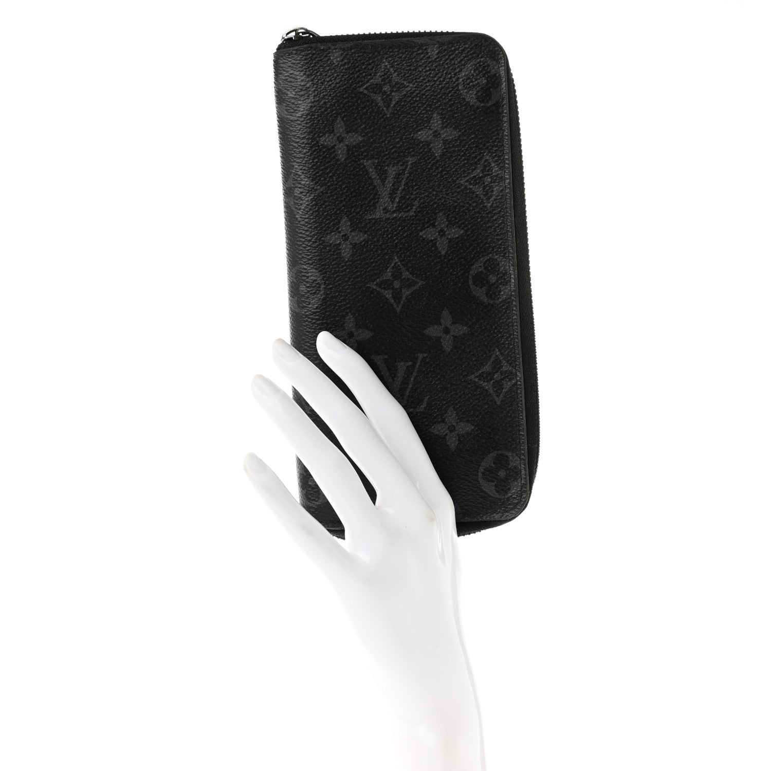 Louis Vuitton Monogram Eclipse Vertical Zippy Wallet 2 of 9