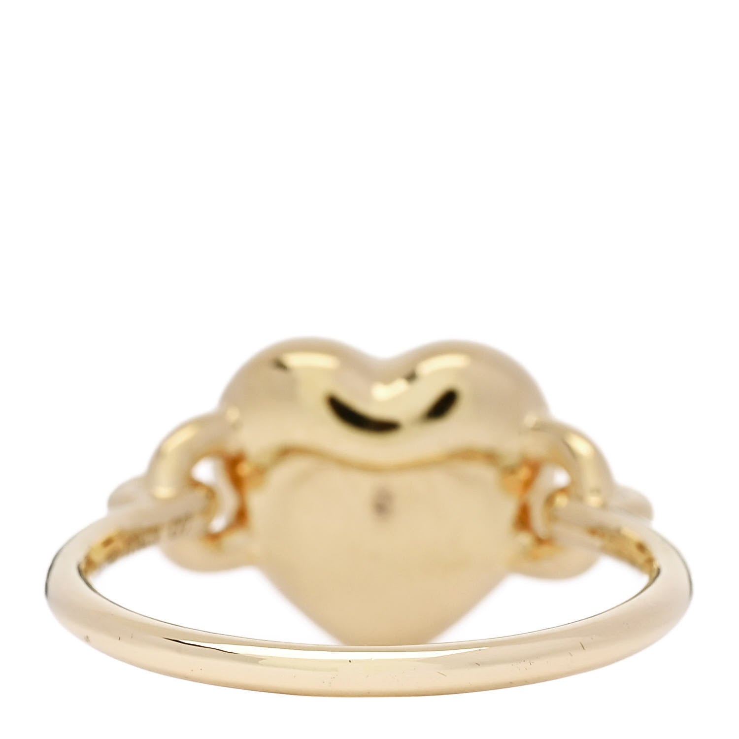 Tiffany 18金　片方のみ Tiffany 18K Yellow Gold Return to Tiffany Full Heart Ring 54 7