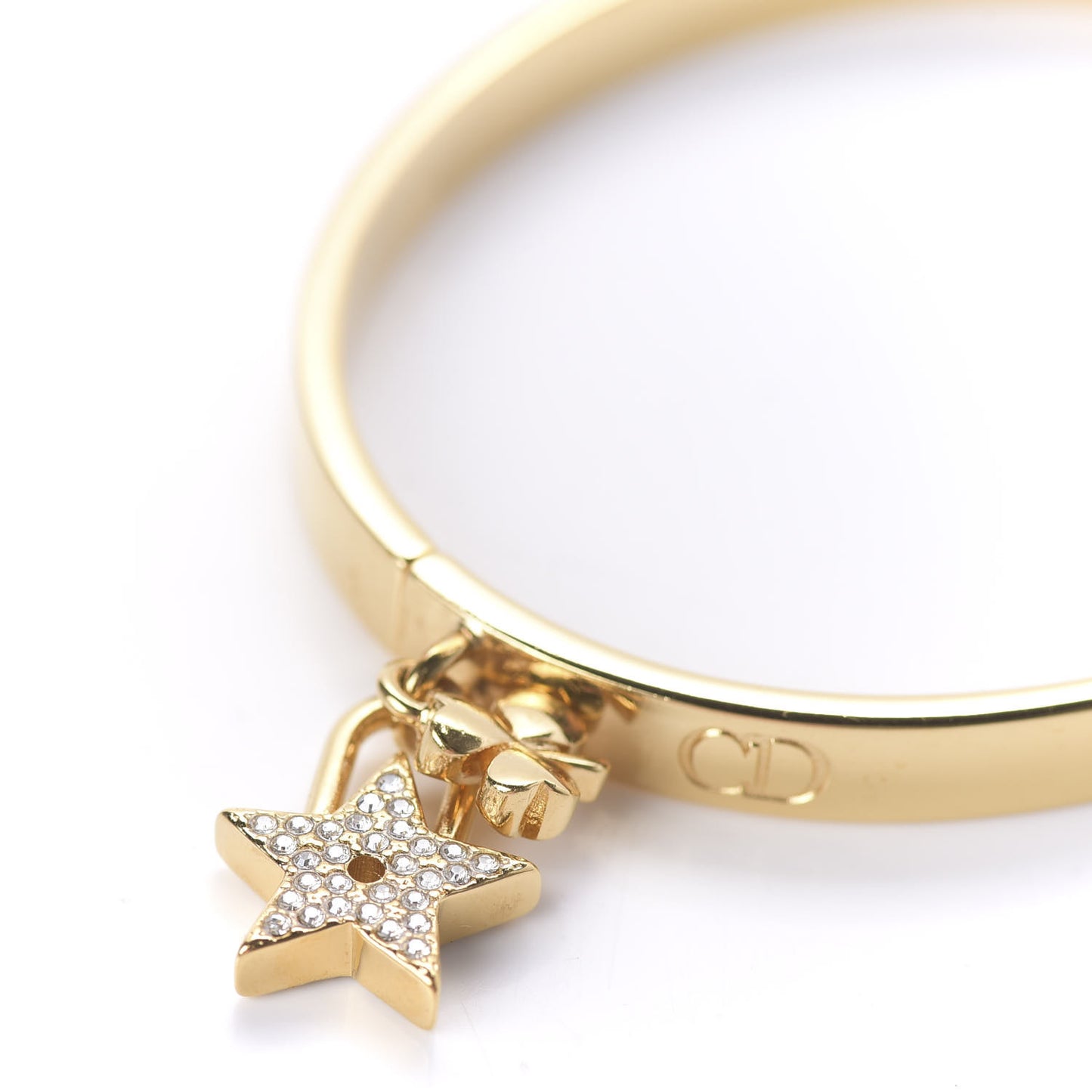 Metal Crystal Lucky Locket Star Bracelet Gold