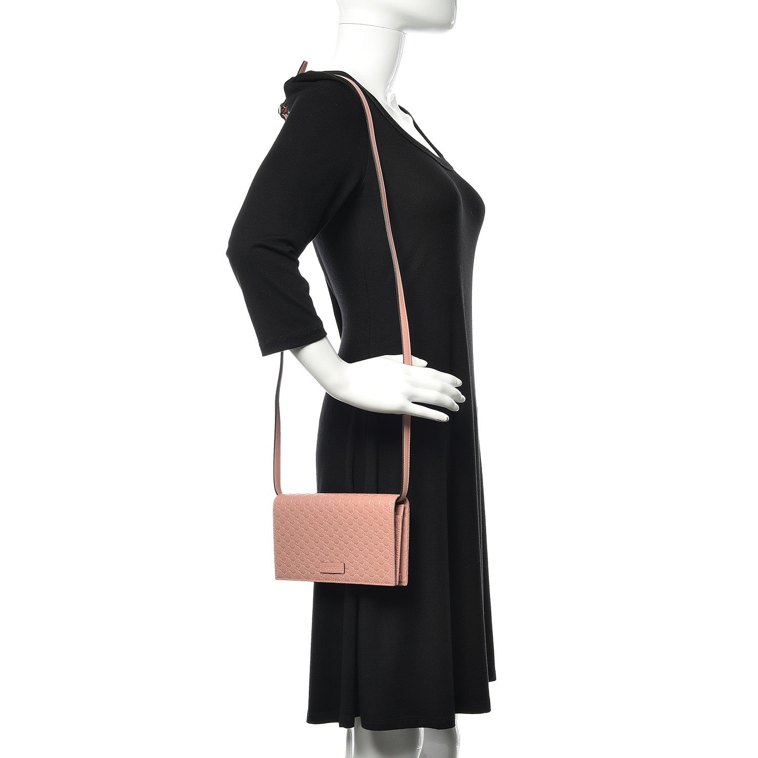 Gucci Microguccissima Crossbody Wallet Soft Pink 2 of 10
