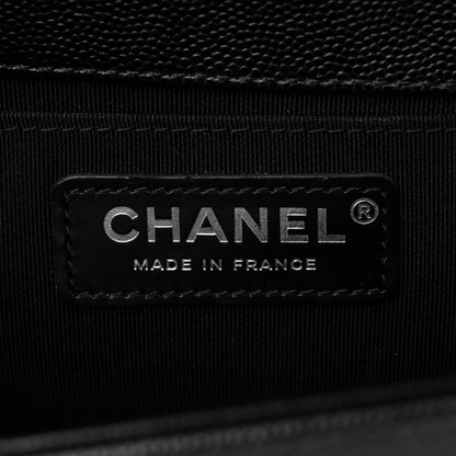 Chanel Caviar Quilted Medium Boy Flap Black 6 of 11