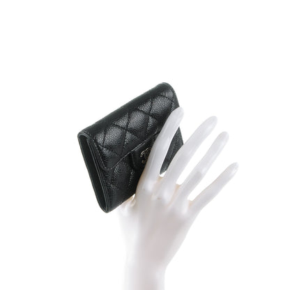 Chanel Caviar Quilted Flap Card Holder Black 2 of 8