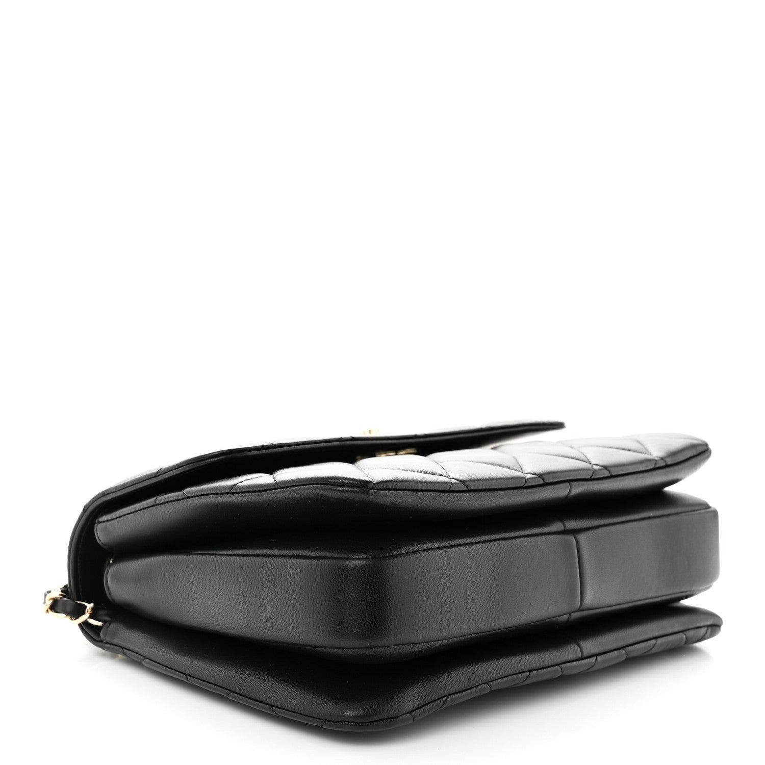 Chanel Lambskin Quilted Small Trendy CC Chain Dual Handle Flap Bag Black 4 of 11
