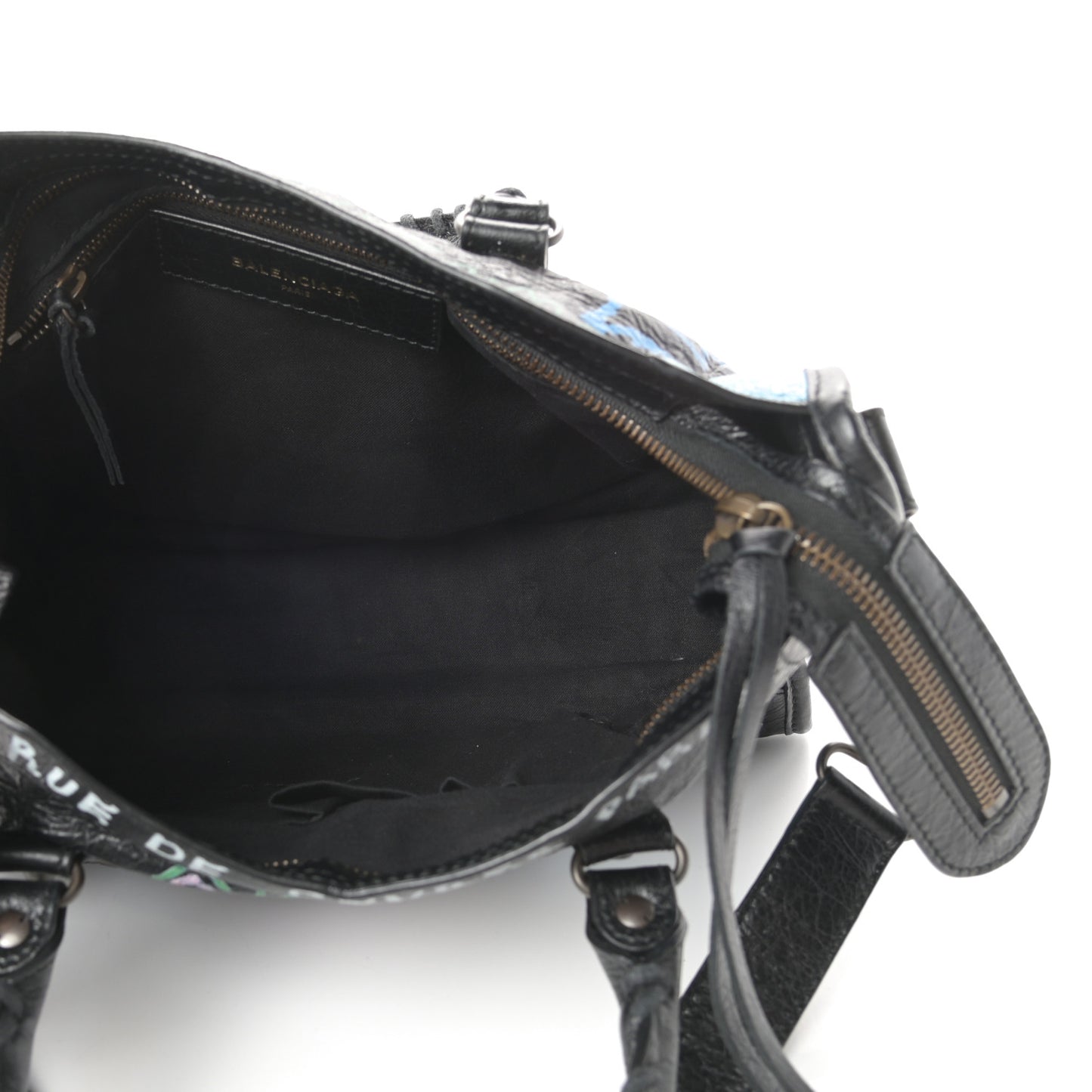 Agneau Graffiti All Over Classic Hardware S City Black Multicolor