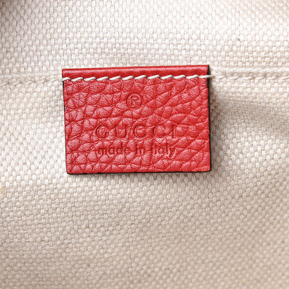 Gucci Pebbled Calfskin Small Soho Disco Bag Tabasco Red 6 of 13
