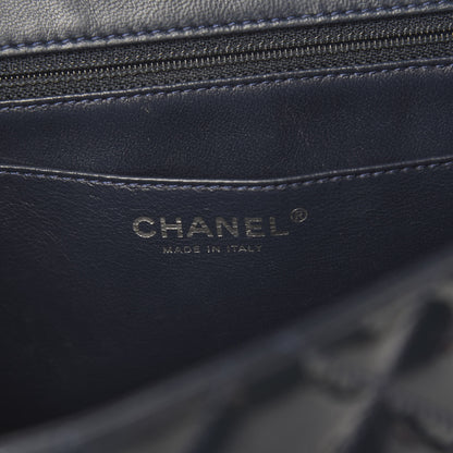 Chanel Patent Quilted Jumbo Single Flap Navy 5 of 9