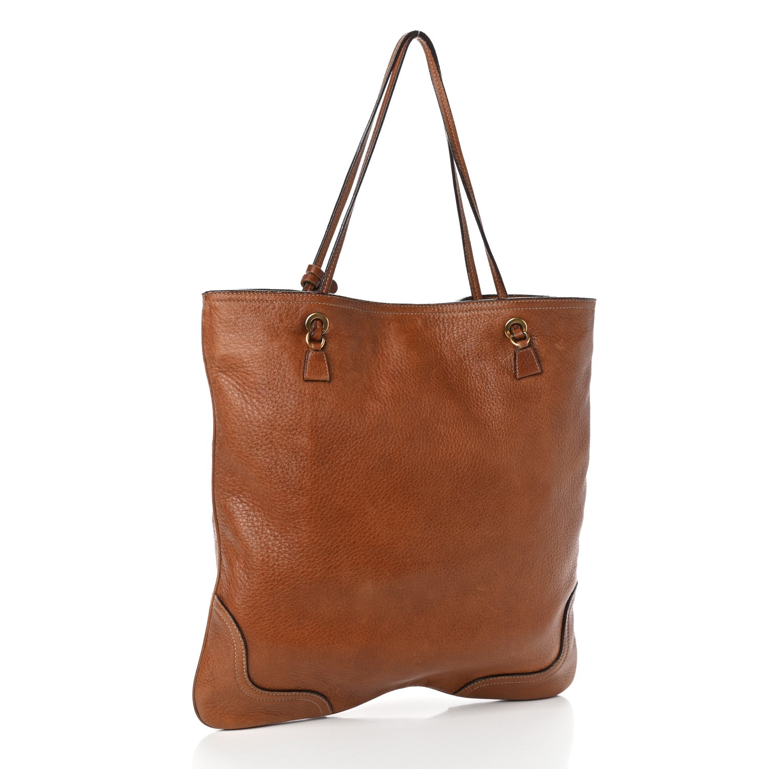 Prada Cervo Antik Shopping Tote Cammello 3 of 9