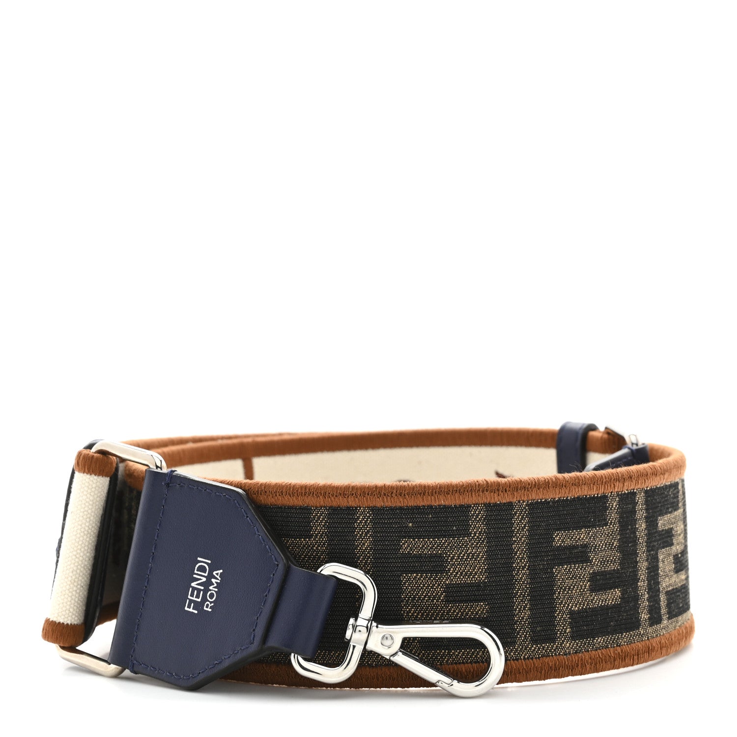 Fendi Canvas Calfskin FF Adjustable Strap You Multicolor 1 of 6