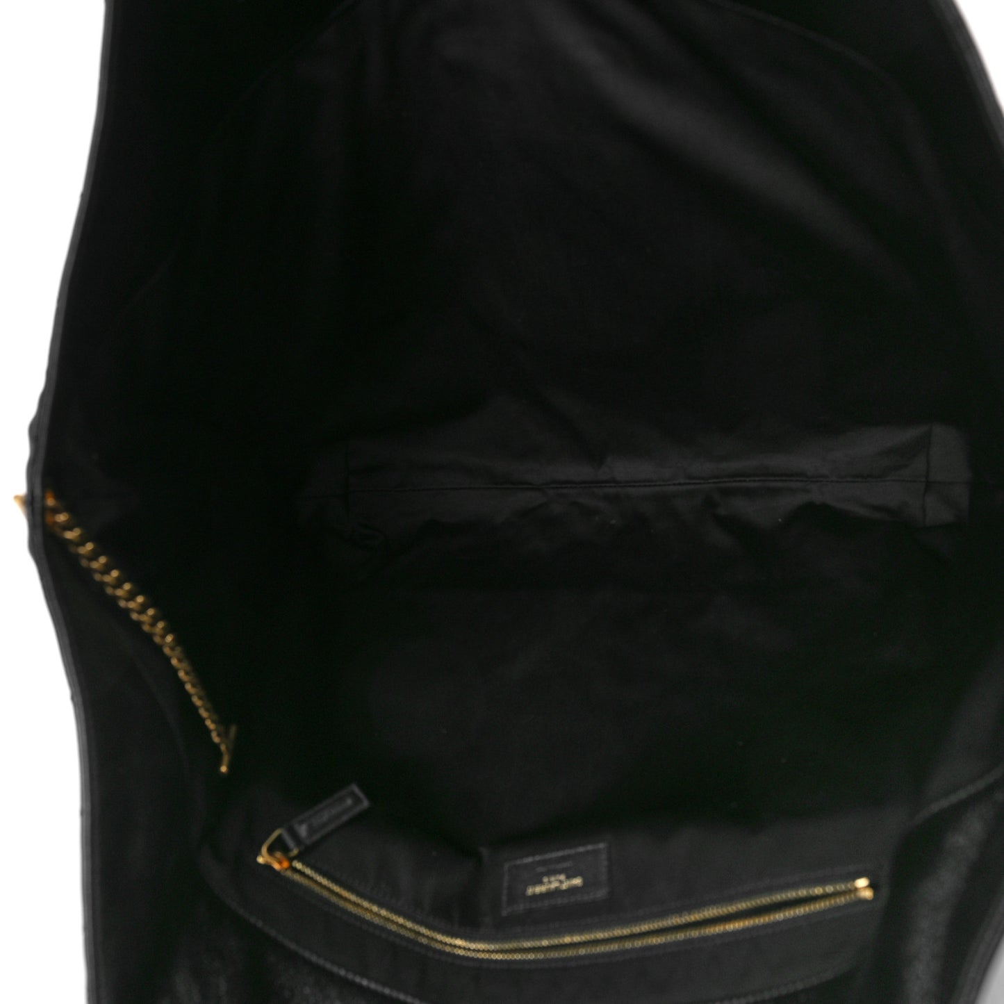 Lambskin Quilted Maxi Icare Shopping Tote Black