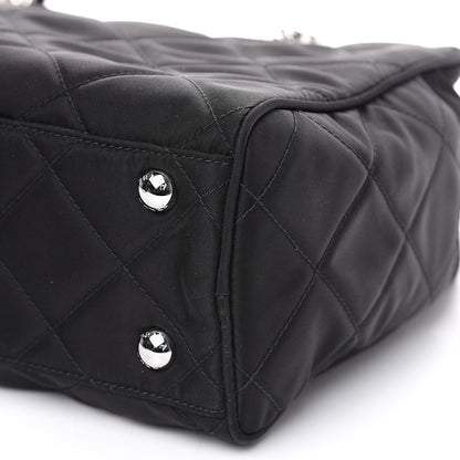 Prada Nylon Tessuto Impuntu Quilted Shoulder Bag Black 8 of 8