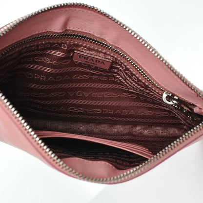 Prada Saffiano Flat Zip Wristlet Petalo 5 of 7