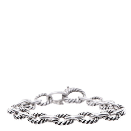 David Yurman Sterling Silver 10mm Medium Oval Link Bracelet 1 of 6