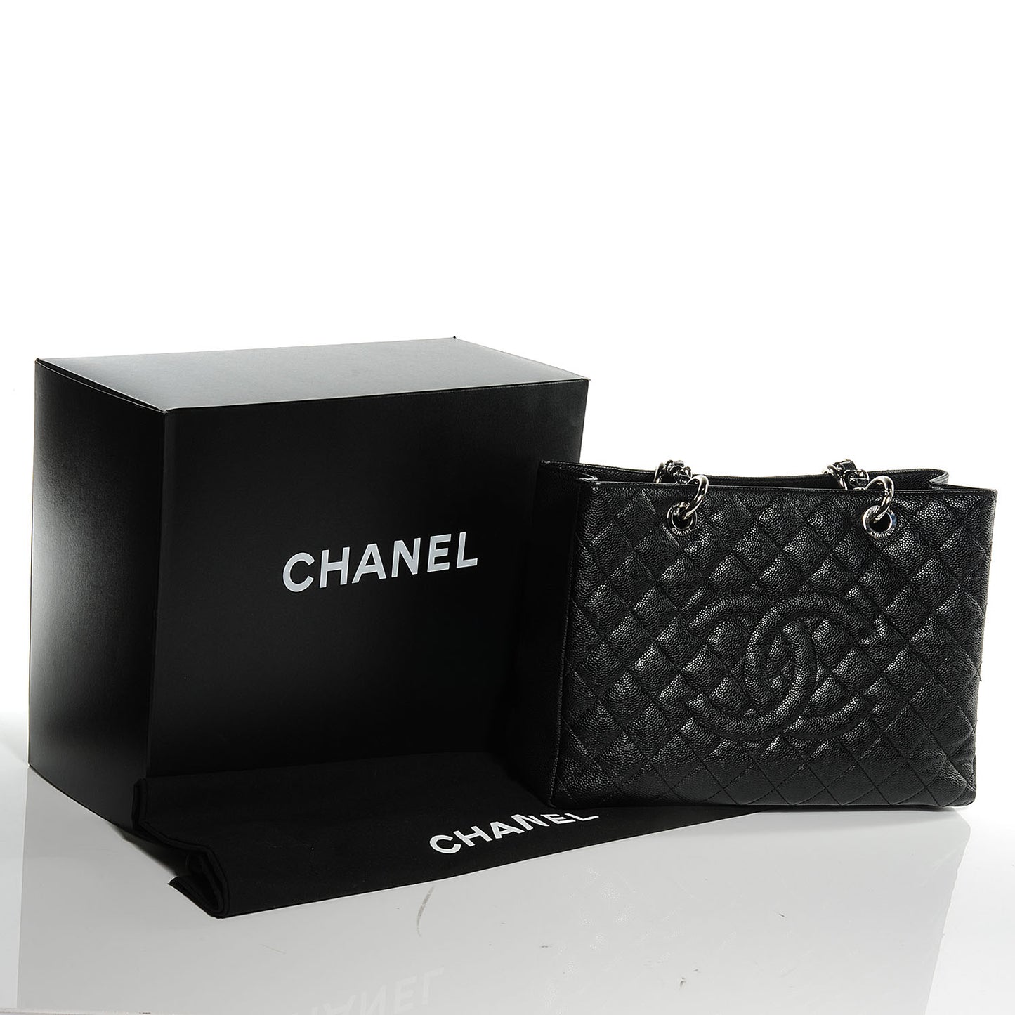Caviar Grand Shopping Tote GST Black