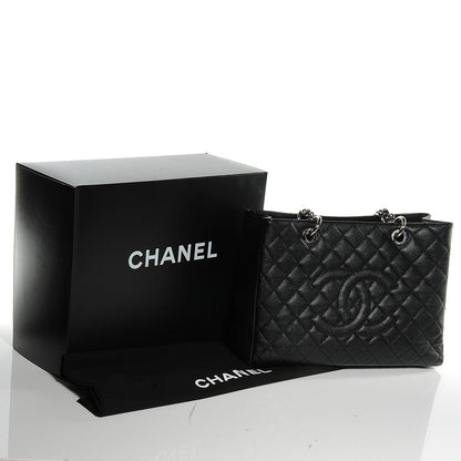 Chanel Caviar Grand Shopping Tote GST Black 5 of 8