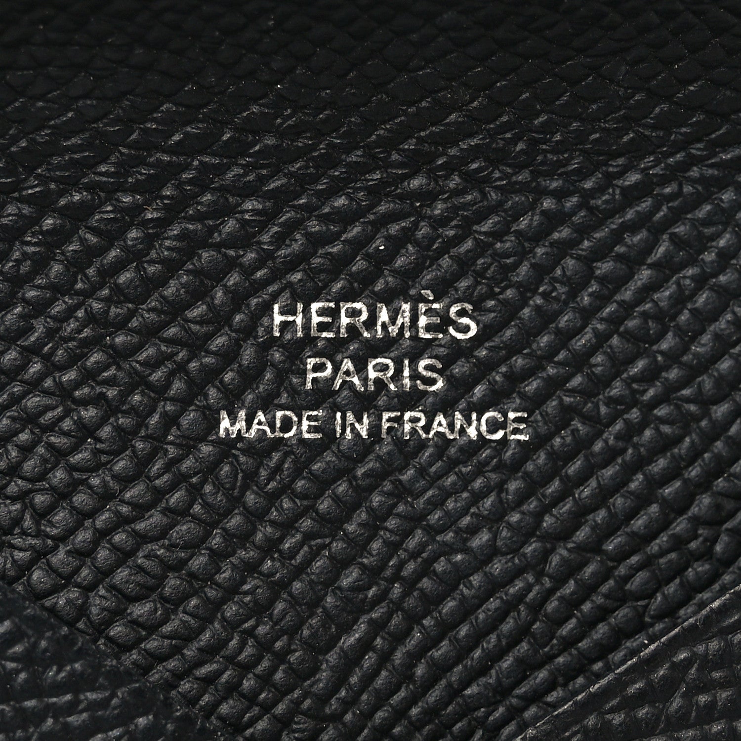 Hermes Epsom Calvi Card Case Black 6 of 7